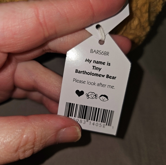 BNWT RARE Jellycat BARTHOLOMEW BEAR TINY Soft Plush - SOLD OUT! HTF! - Picture 5 of 5